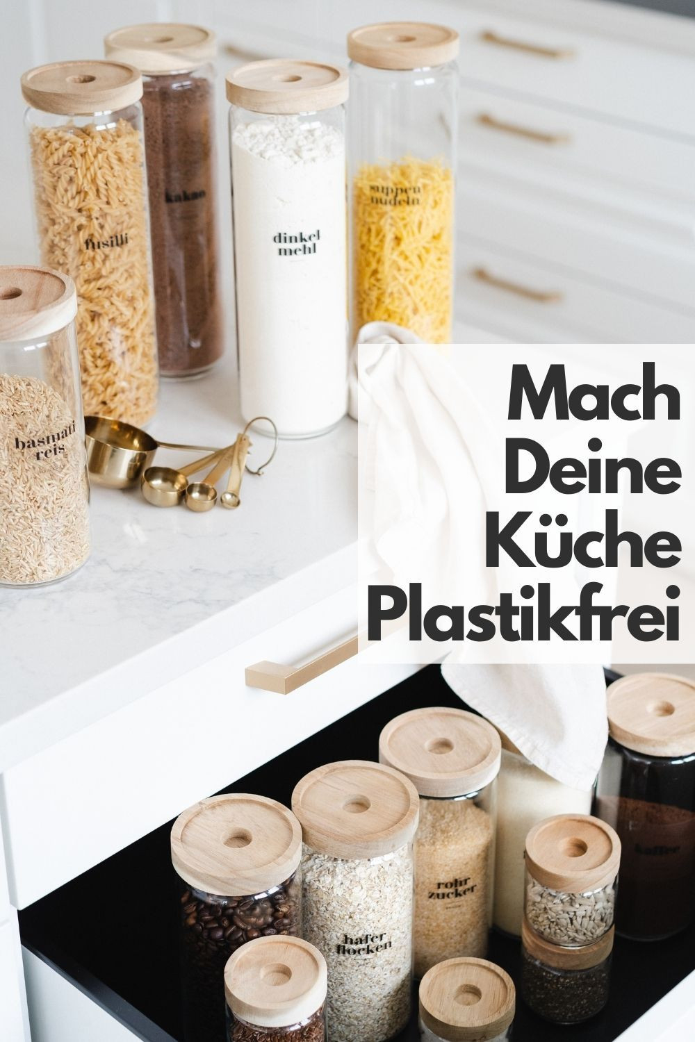 Plastikfreie Küchenorganisation | Stapelbare Vorrats